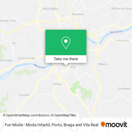 Fun Moda - Moda Infantil map