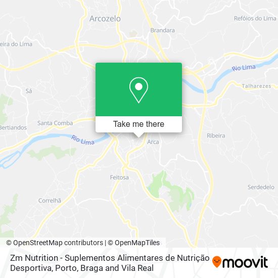 Zm Nutrition - Suplementos Alimentares de Nutrição Desportiva map