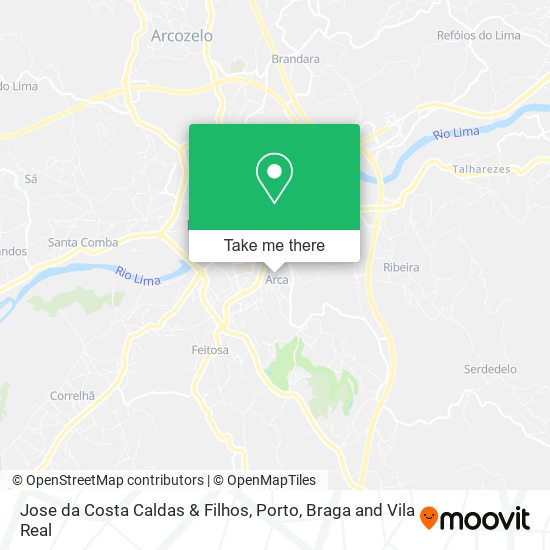 Jose da Costa Caldas & Filhos mapa