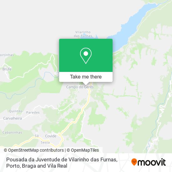 Pousada da Juventude de Vilarinho das Furnas map