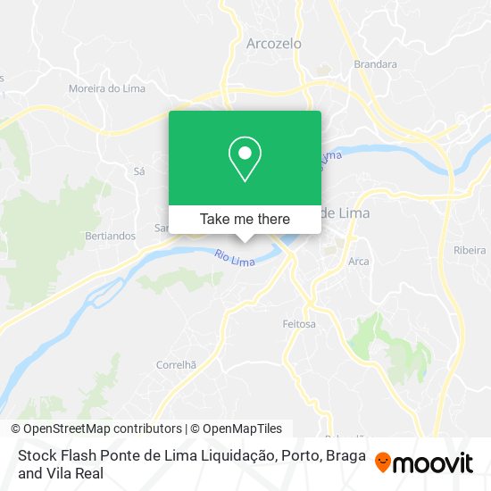 Stock Flash Ponte de Lima Liquidação mapa