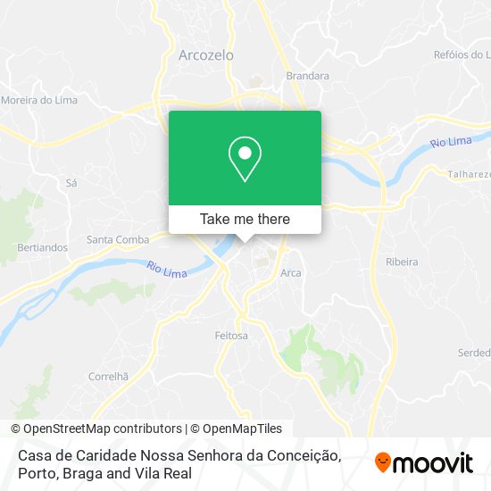 Casa de Caridade Nossa Senhora da Conceição mapa