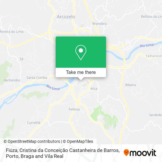 Fiúza, Cristina da Conceição Castanheira de Barros mapa