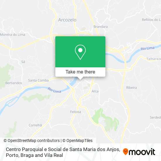 Centro Paroquial e Social de Santa Maria dos Anjos mapa