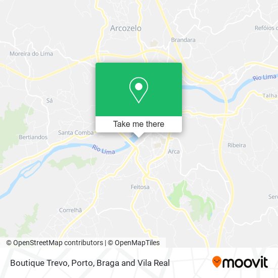 Boutique Trevo mapa