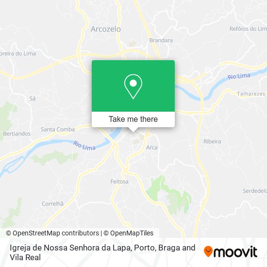 Igreja de Nossa Senhora da Lapa map