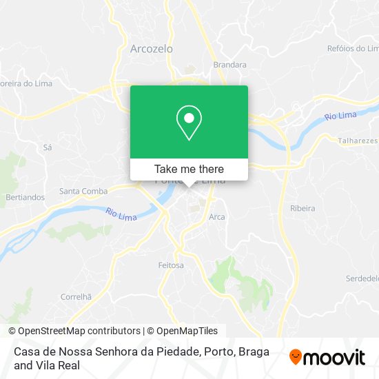 Casa de Nossa Senhora da Piedade map