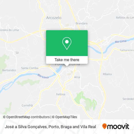 José a Silva Gonçalves mapa