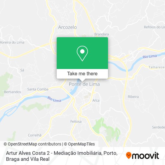 Artur Alves Costa 2 - Mediação Imobiliária map
