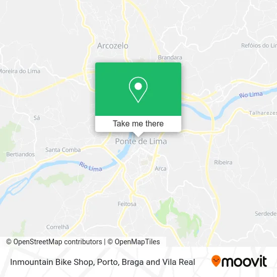 Inmountain Bike Shop map