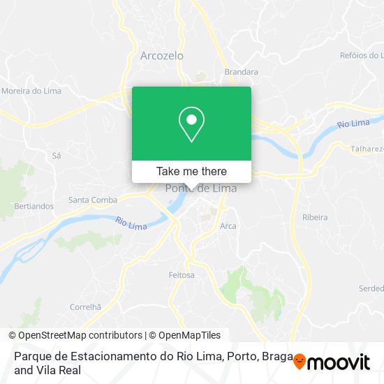 Parque de Estacionamento do Rio Lima map