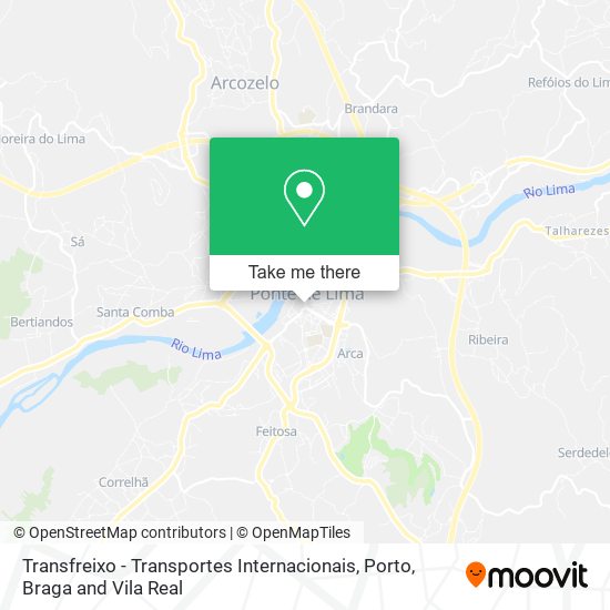 Transfreixo - Transportes Internacionais map