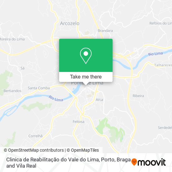 Clinica de Reabilitação do Vale do Lima map