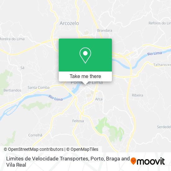 Limites de Velocidade Transportes map