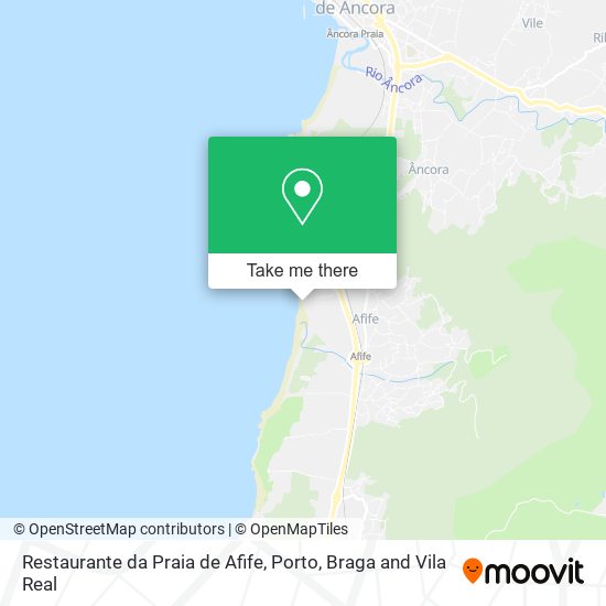 Restaurante da Praia de Afife map