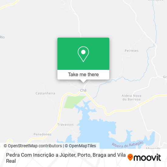 Pedra Com Inscrição a Júpiter mapa