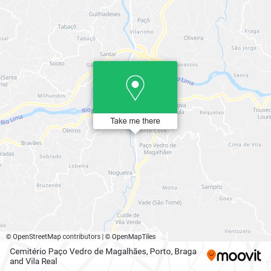 Cemitério Paço Vedro de Magalhães map