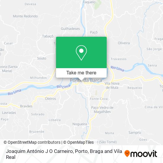 Joaquim António J O Carneiro map