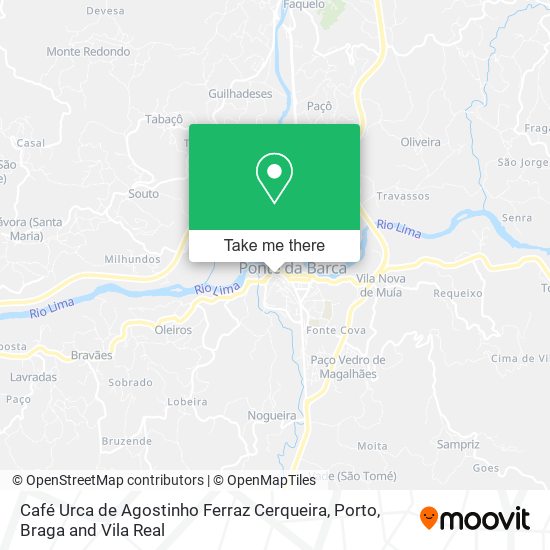 Café Urca de Agostinho Ferraz Cerqueira mapa