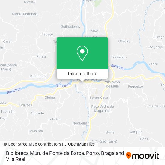 Biblioteca Mun. de Ponte da Barca map