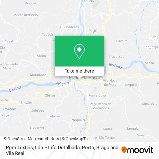 Pgm Têxteis, Lda. - Info Detalhada mapa