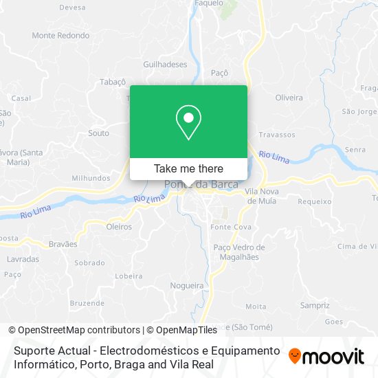 Suporte Actual - Electrodomésticos e Equipamento Informático mapa