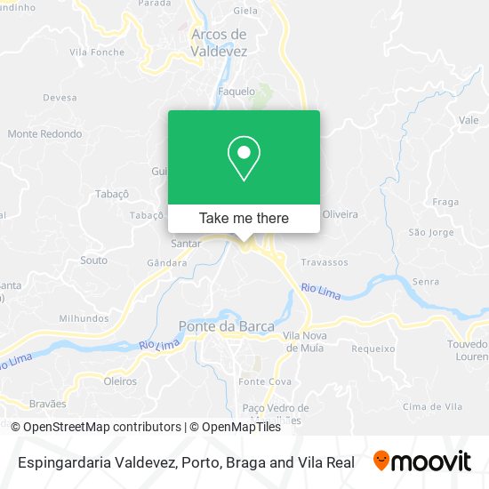 Espingardaria Valdevez mapa