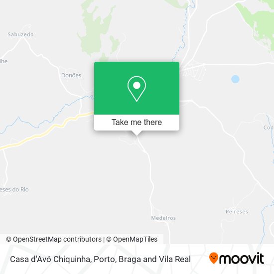 Casa d'Avó Chiquinha mapa