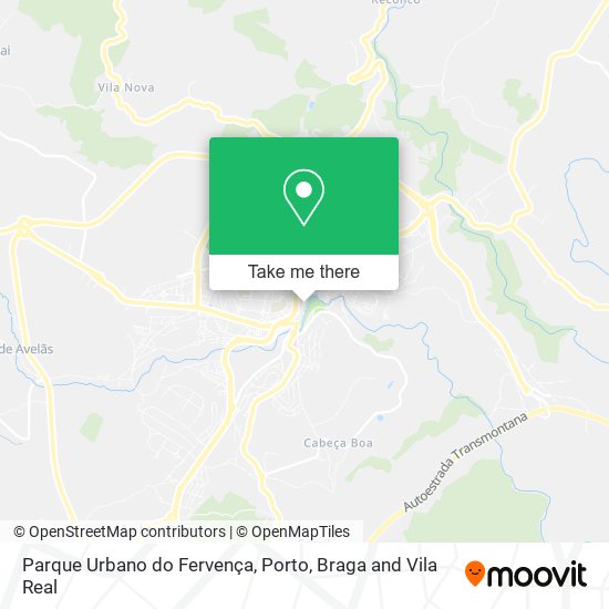 Parque Urbano do Fervença map