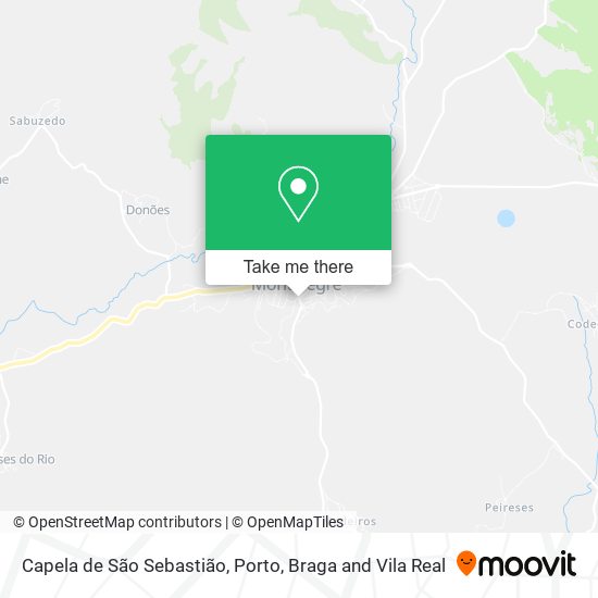 Capela de São Sebastião mapa