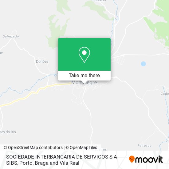 SOCIEDADE INTERBANCARIA DE SERVICOS S A SIBS map