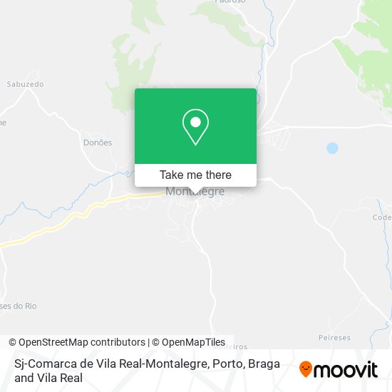 Sj-Comarca de Vila Real-Montalegre map