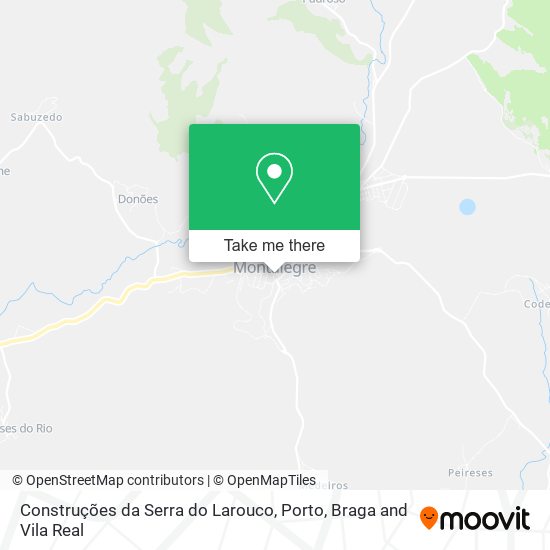 Construções da Serra do Larouco map