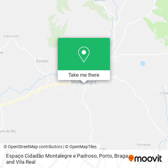 Espaço Cidadão Montalegre e Padroso map