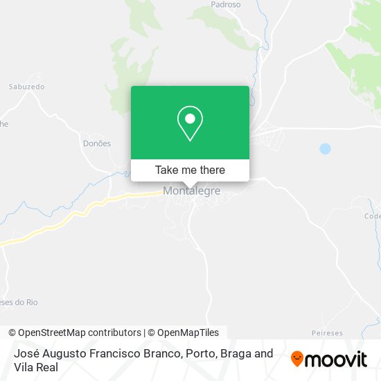 José Augusto Francisco Branco mapa