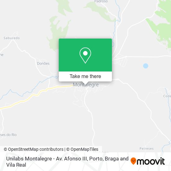 Unilabs Montalegre - Av. Afonso III mapa