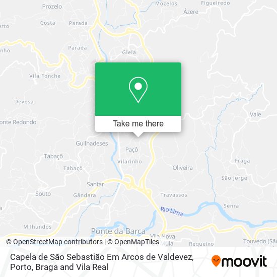 Capela de São Sebastião Em Arcos de Valdevez map