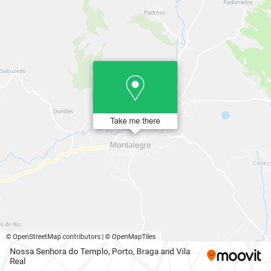 Nossa Senhora do Templo mapa