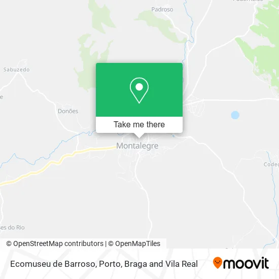 Ecomuseu de Barroso map