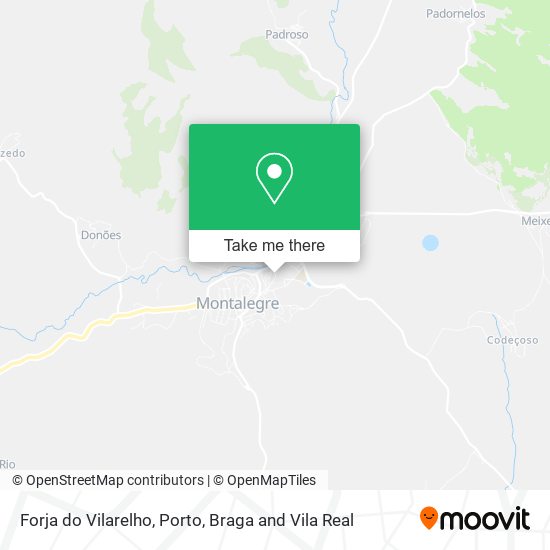 Forja do Vilarelho mapa