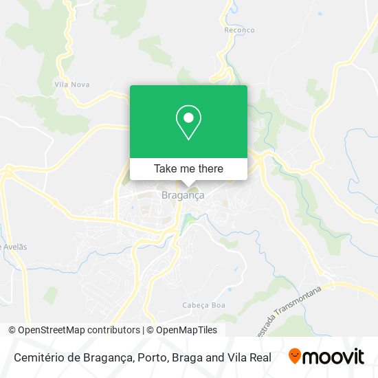 Cemitério de Bragança map