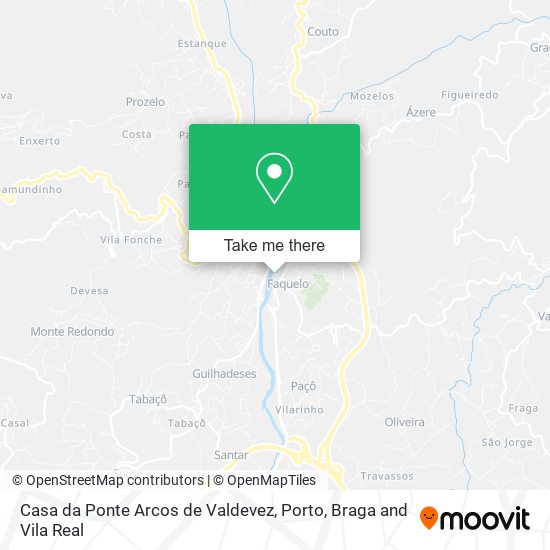 Casa da Ponte Arcos de Valdevez mapa
