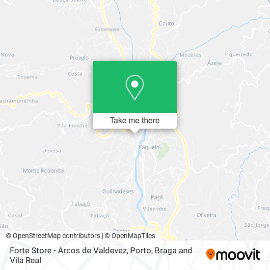 Forte Store - Arcos de Valdevez map