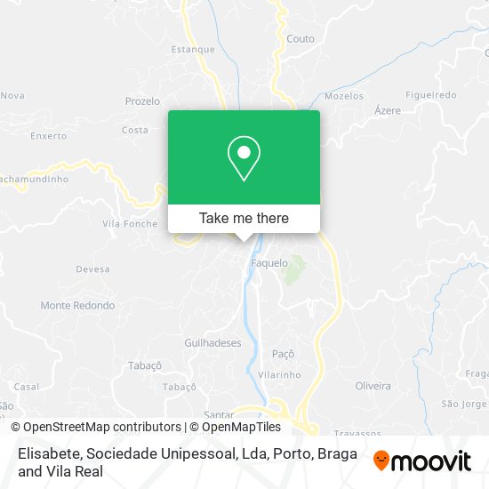 Elisabete, Sociedade Unipessoal, Lda mapa