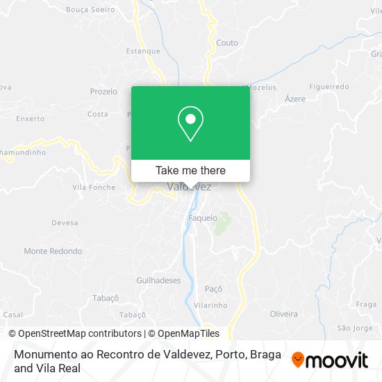 Monumento ao Recontro de Valdevez mapa