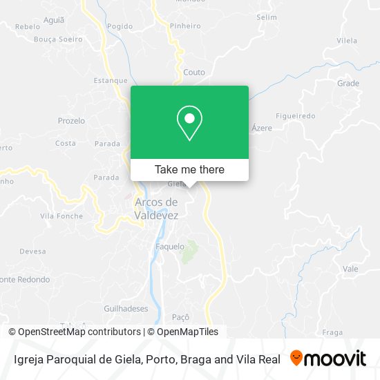 Igreja Paroquial de Giela map