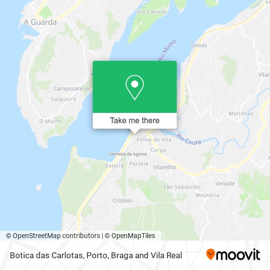 Botica das Carlotas mapa