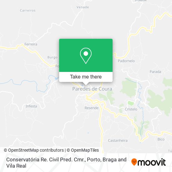 Conservatória Re. Civil Pred. Cmr. mapa