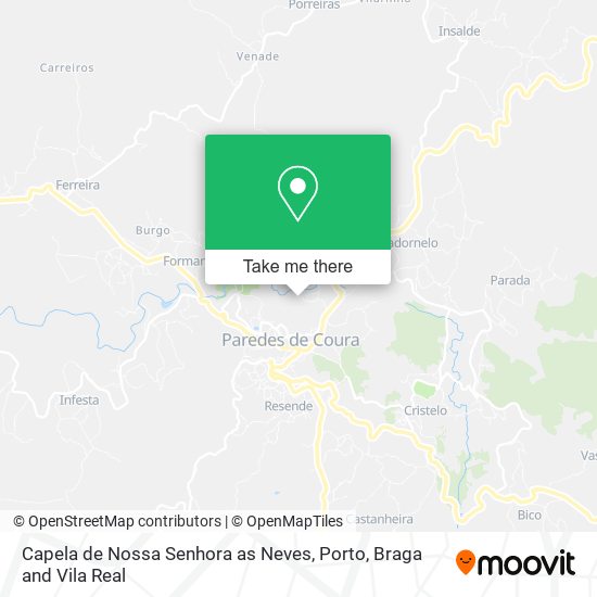 Capela de Nossa Senhora as Neves map