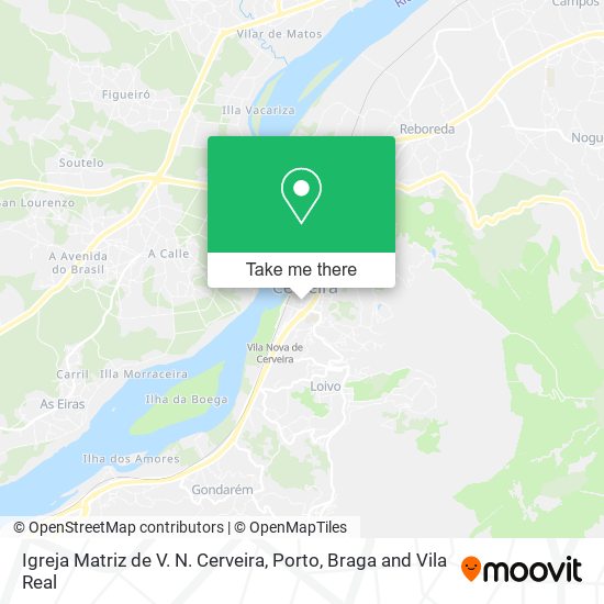 Igreja Matriz de V. N. Cerveira mapa